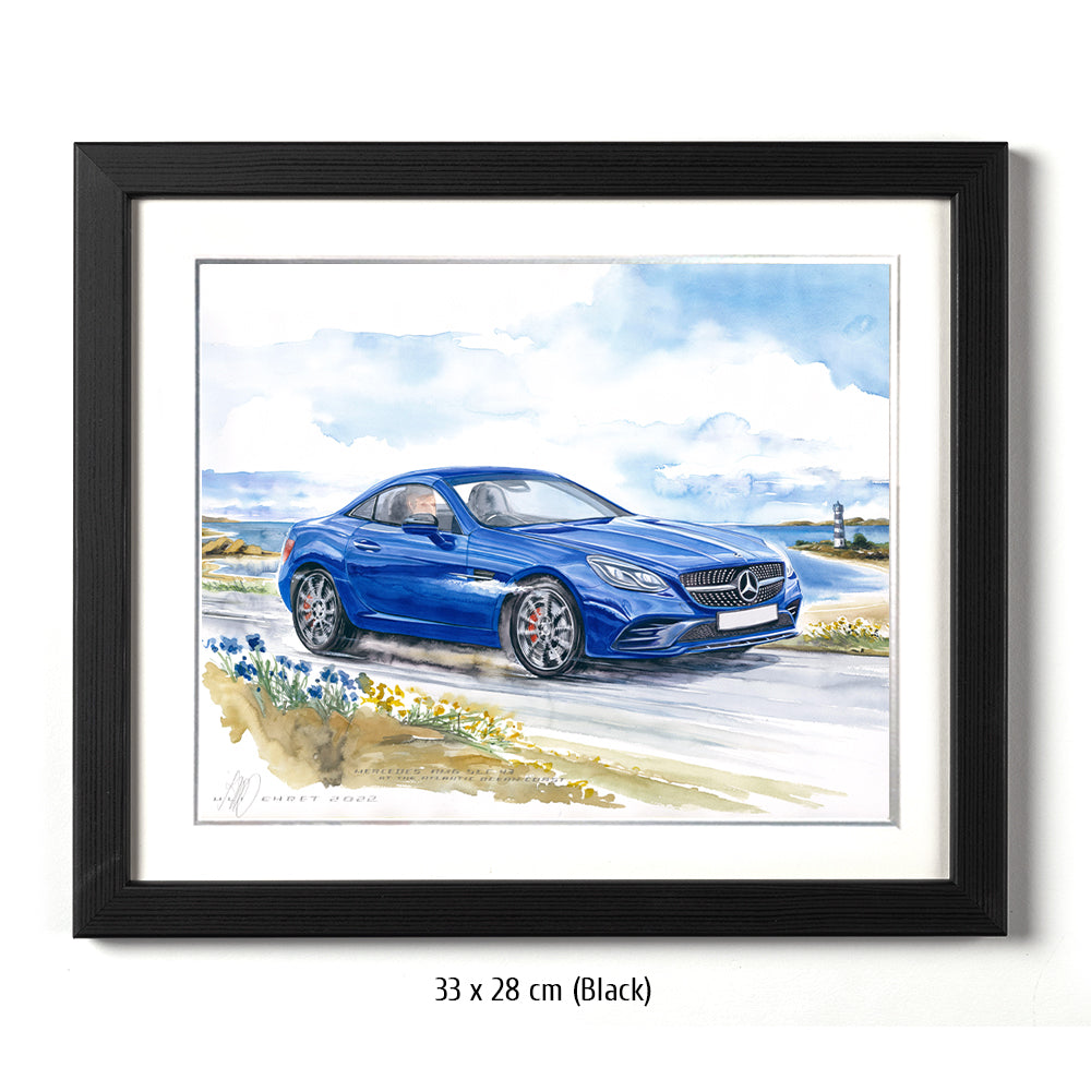 #1041 Mercedes AMG SLC 43 at the Atlantic ocean coast