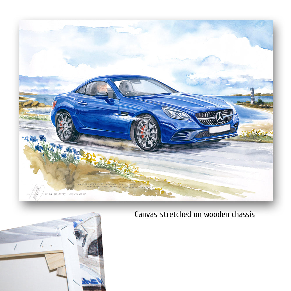 #1041 Mercedes AMG SLC 43 at the Atlantic ocean coast