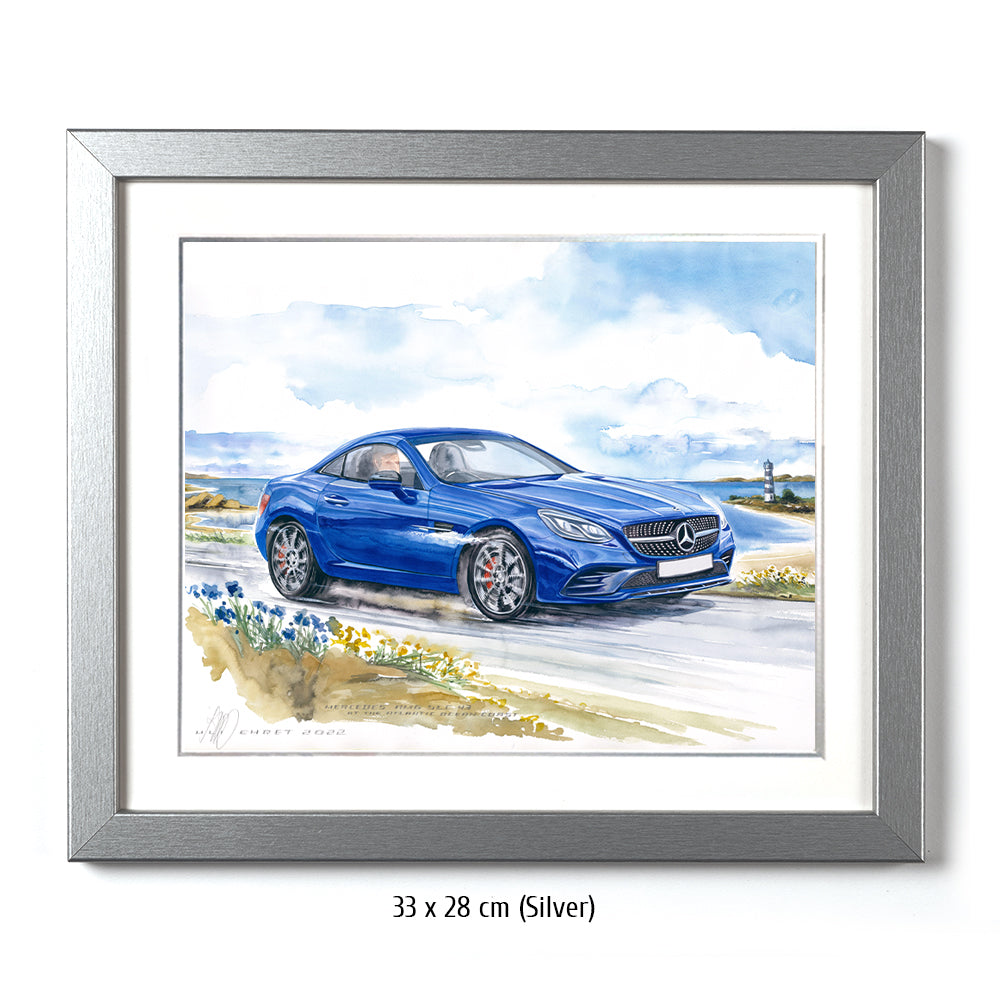 #1041 Mercedes AMG SLC 43 at the Atlantic ocean coast