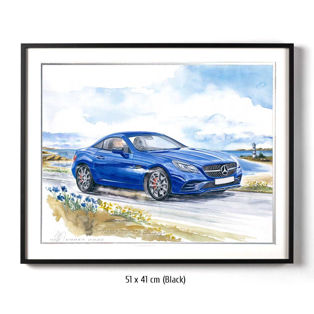 #1041 Mercedes AMG SLC 43 at the Atlantic ocean coast