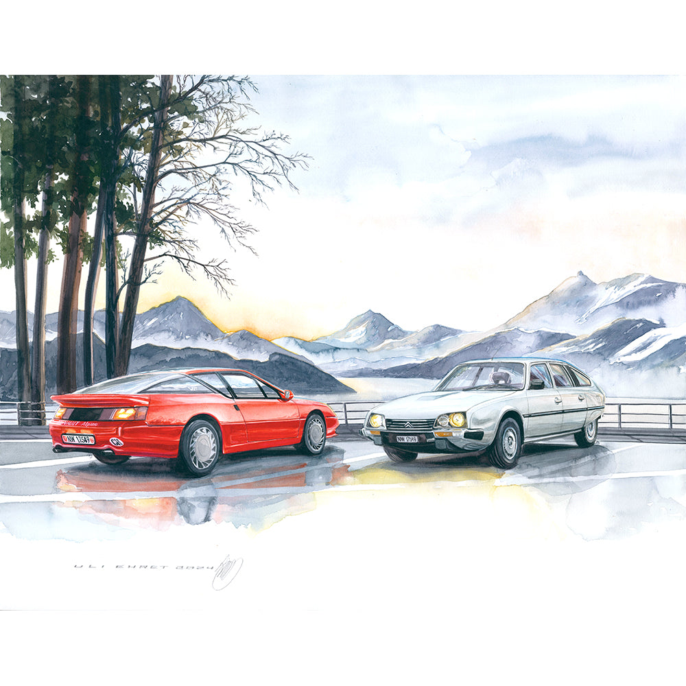 #1181 Renault Alpine V6 GT, Citroën CX Series 2