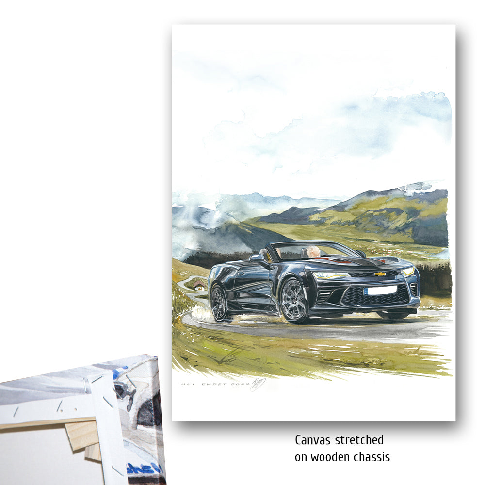 #1264 ""Chevrolet Camaro Cabriolet in the Alps""