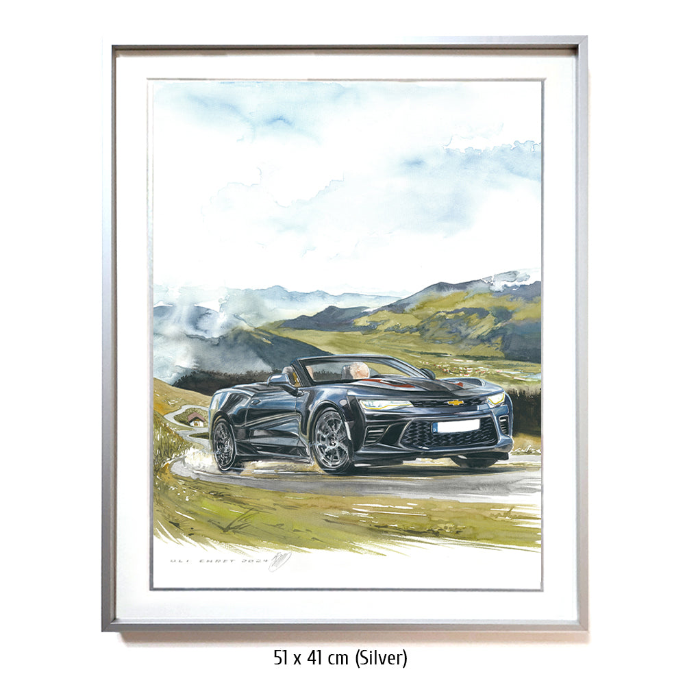 #1264 ""Chevrolet Camaro Cabriolet in the Alps""
