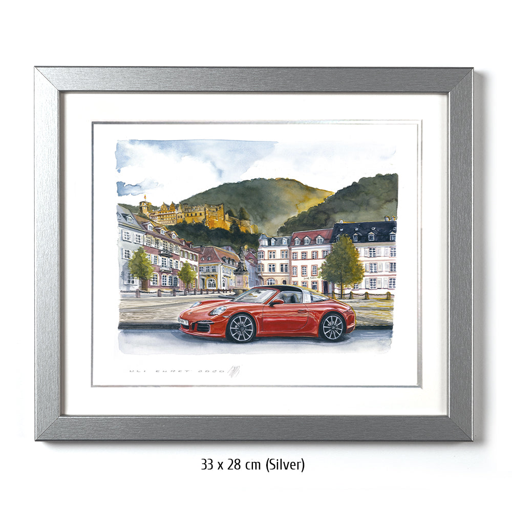 #0943 Porsche 911 at Kornmarkt Heidelberg