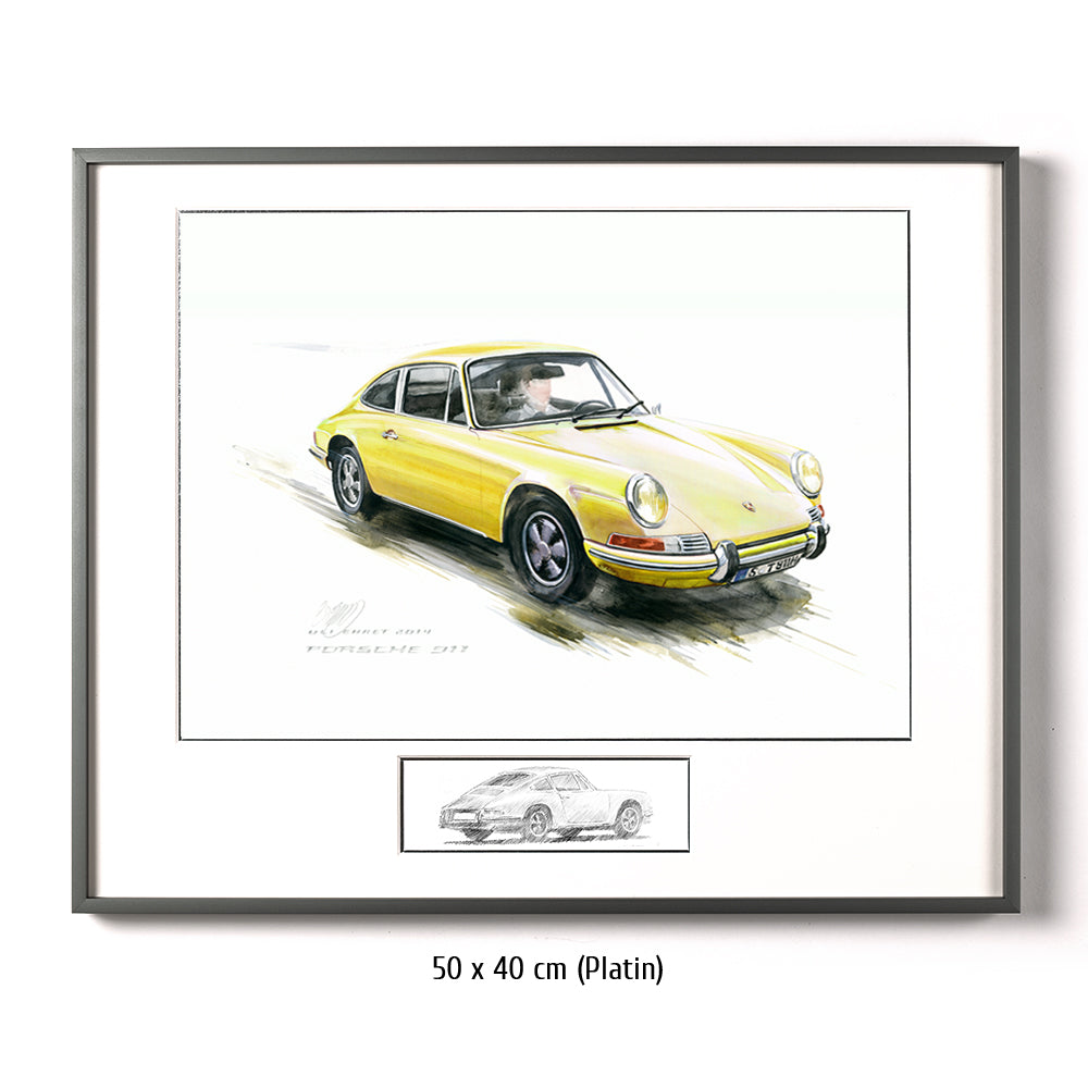 #0527 Y ""Porsche 911 Coupé yellow""
