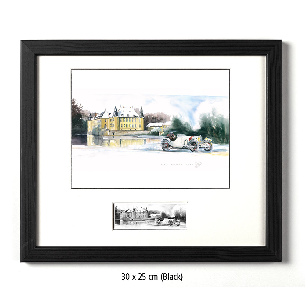 #0583 ""Mercedes SSK in front of Dyck Castle""