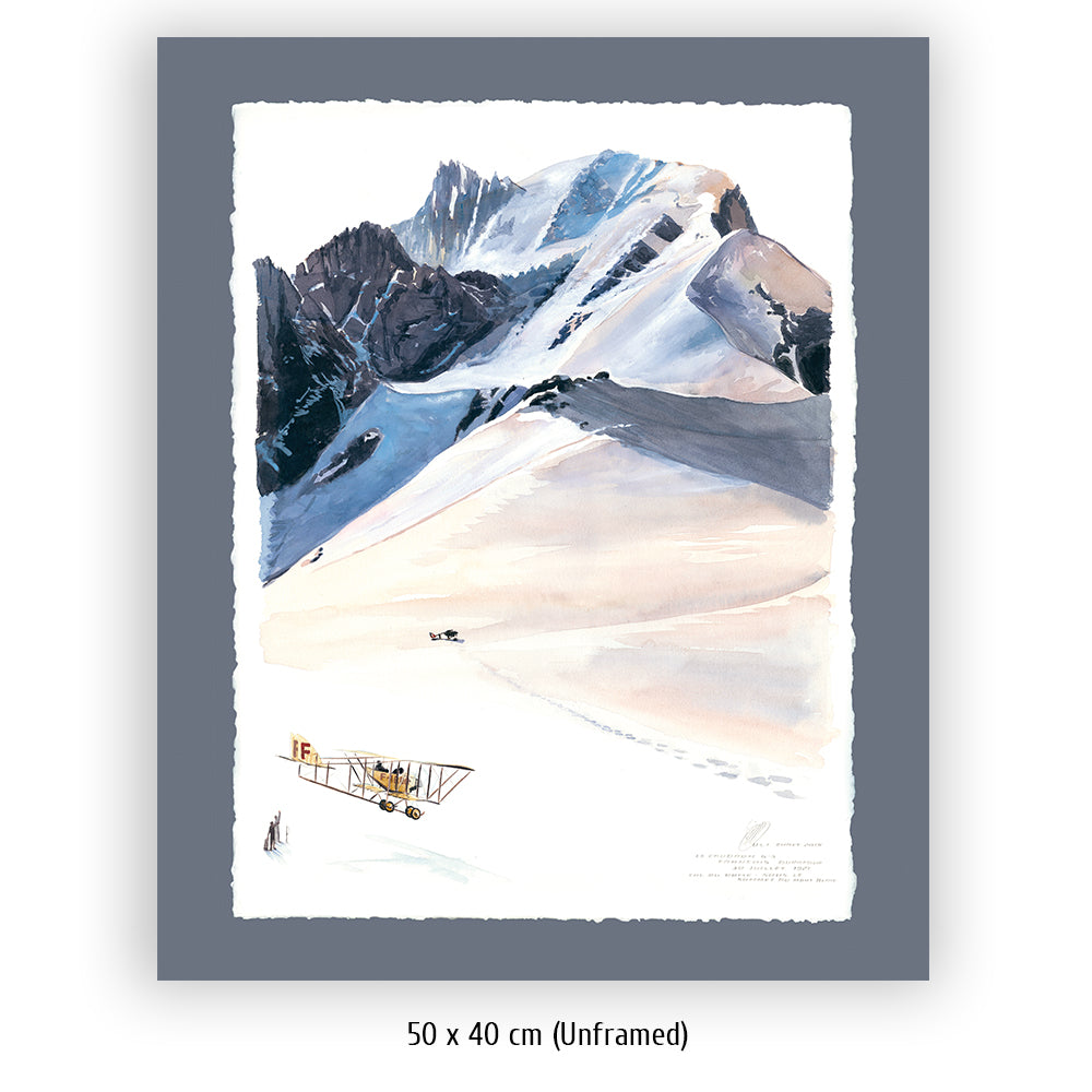 #0773 ""Landing on the Mont Blanc Ridge""