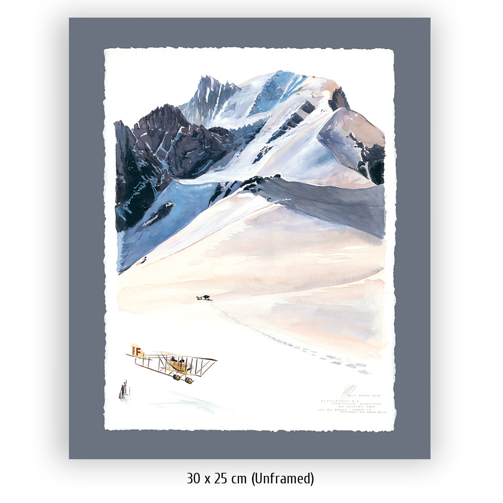 #0773 ""Landing on the Mont Blanc Ridge""