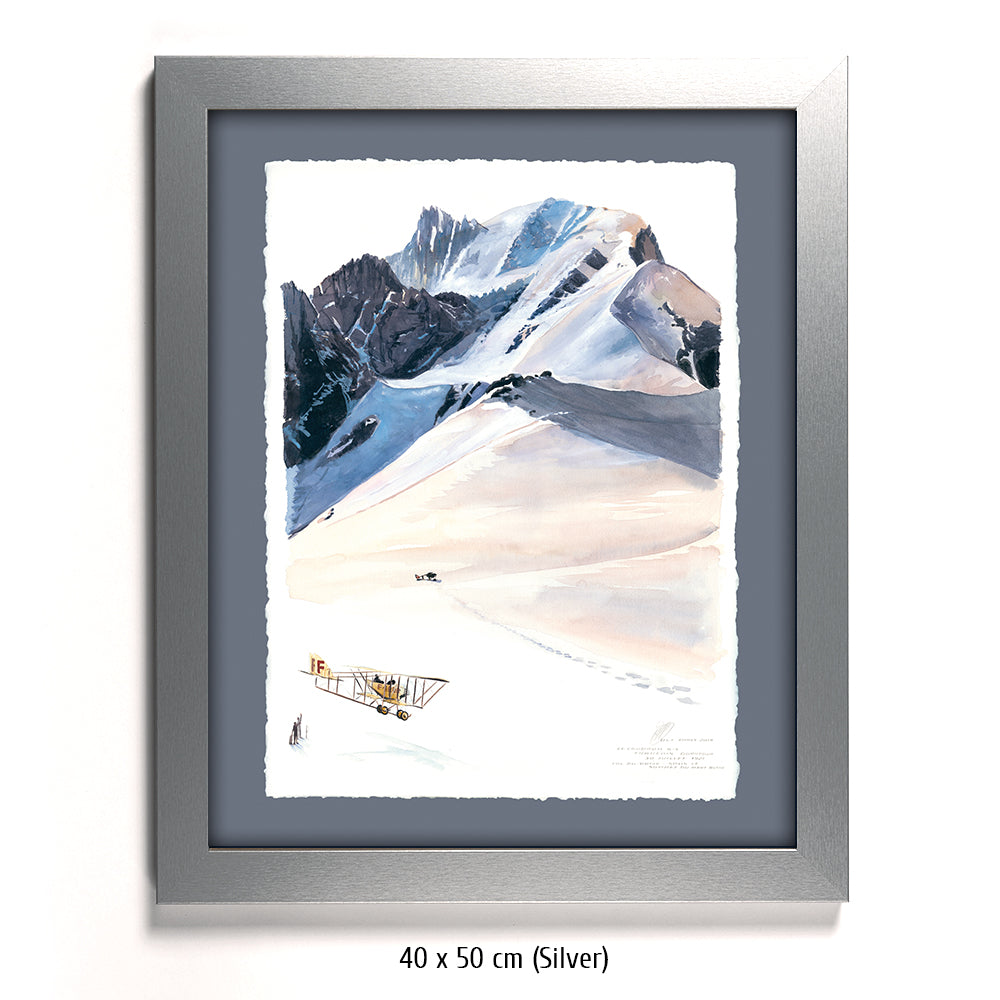 #0773 ""Landing on the Mont Blanc Ridge""