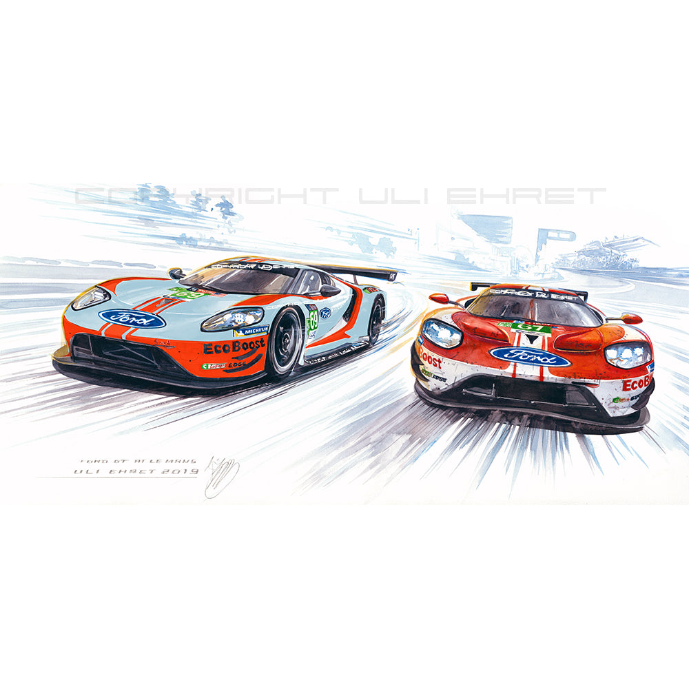 #0813 B 'Ford GT #69 & #67 Le Mans 2019