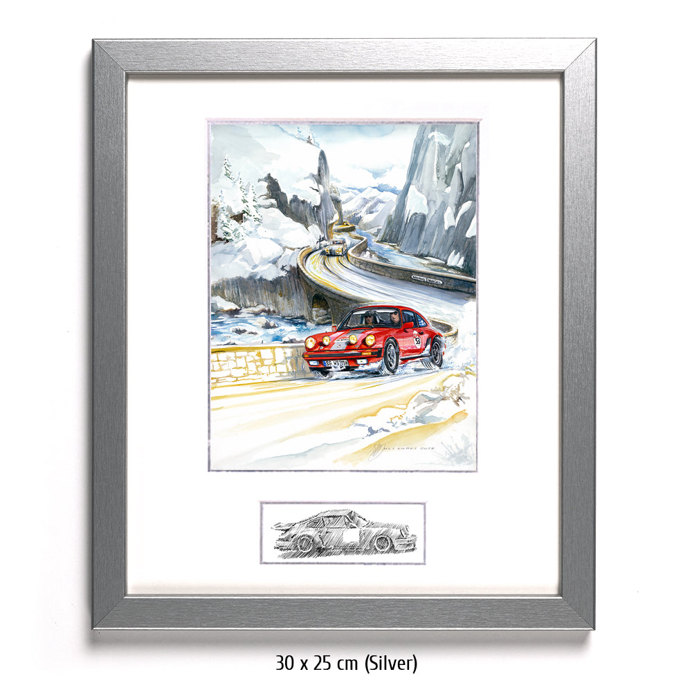#0826 ""Porsche 911 in ice and snow""