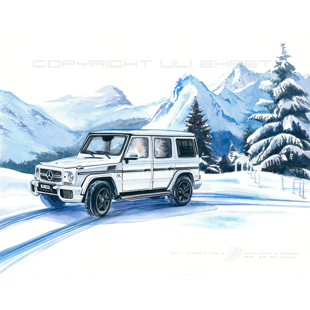 #0831 ""Mercedes G-Class in the snow""