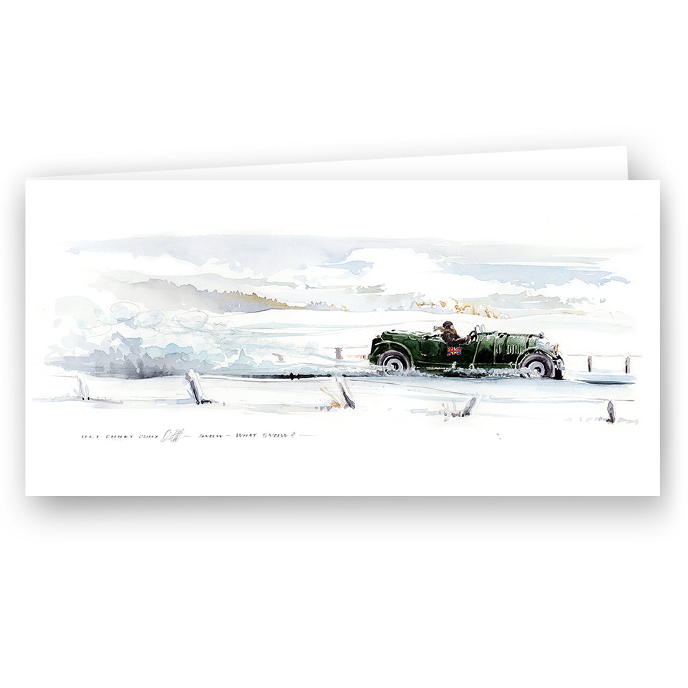Karte #001 - Snow - what snow?