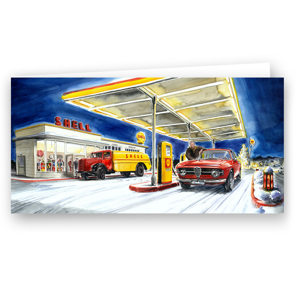Card #023 - ""Night at the Gas Station""