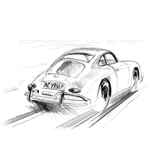 #0161P Porsche 356 A Sketch