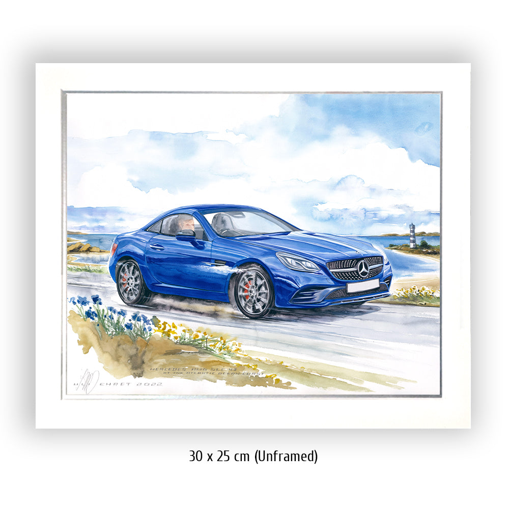 #1041 Mercedes AMG SLC 43 at the Atlantic ocean coast