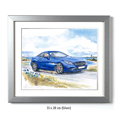 #1041 Mercedes AMG SLC 43 at the Atlantic ocean coast