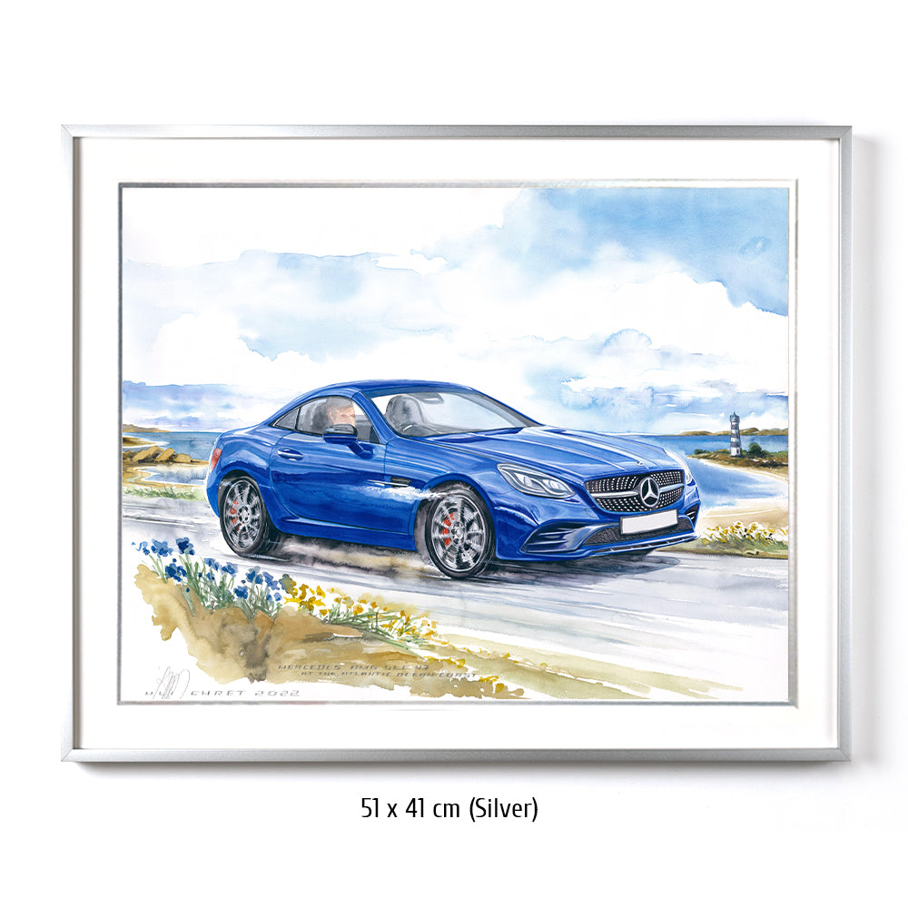 #1041 Mercedes AMG SLC 43 at the Atlantic ocean coast
