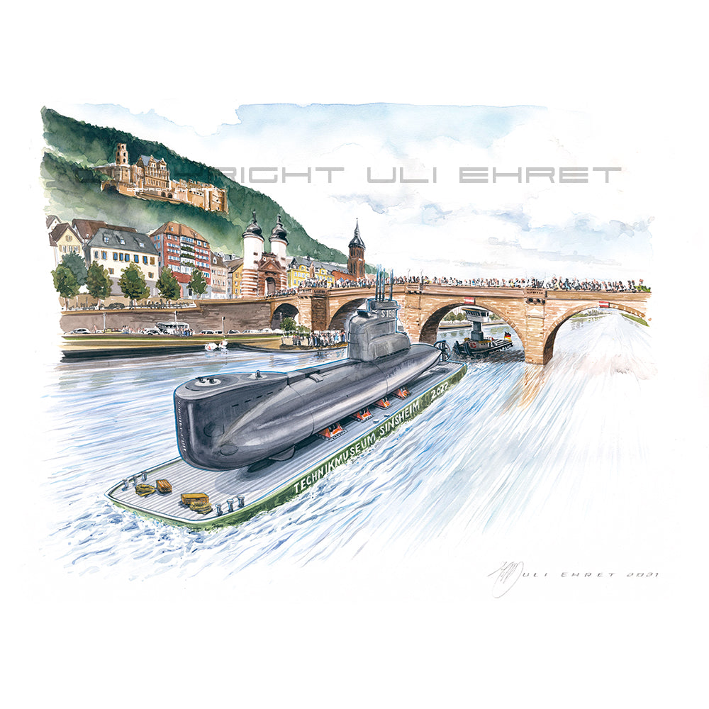 #1144 ""A submarine in Heidelberg""