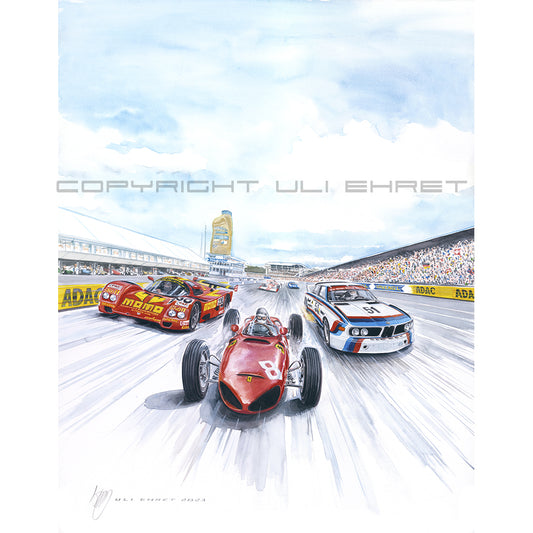 #1147 Hockenheim Historic Poster Art 2024