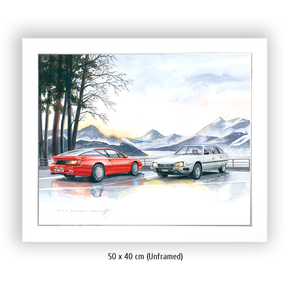 #1181 Renault Alpine V6 GT, Citroën CX Series 2