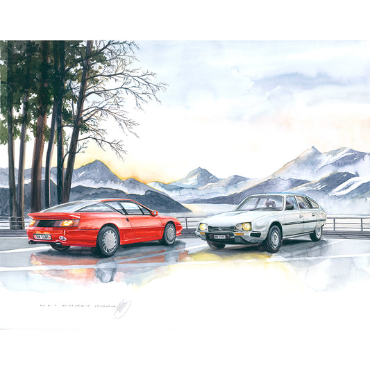 #1181 Renault Alpine V6 GT, Citroën CX Series 2