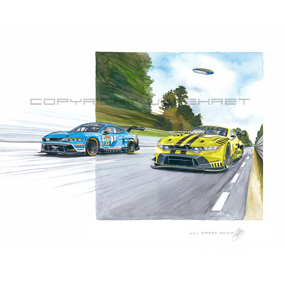 #1186B 'IMSA Ford Mustangs at Le Mans