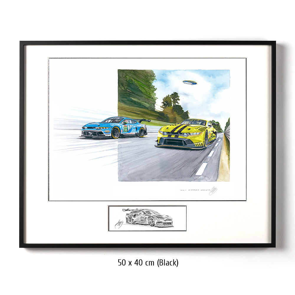 #1186B 'IMSA Ford Mustangs at Le Mans