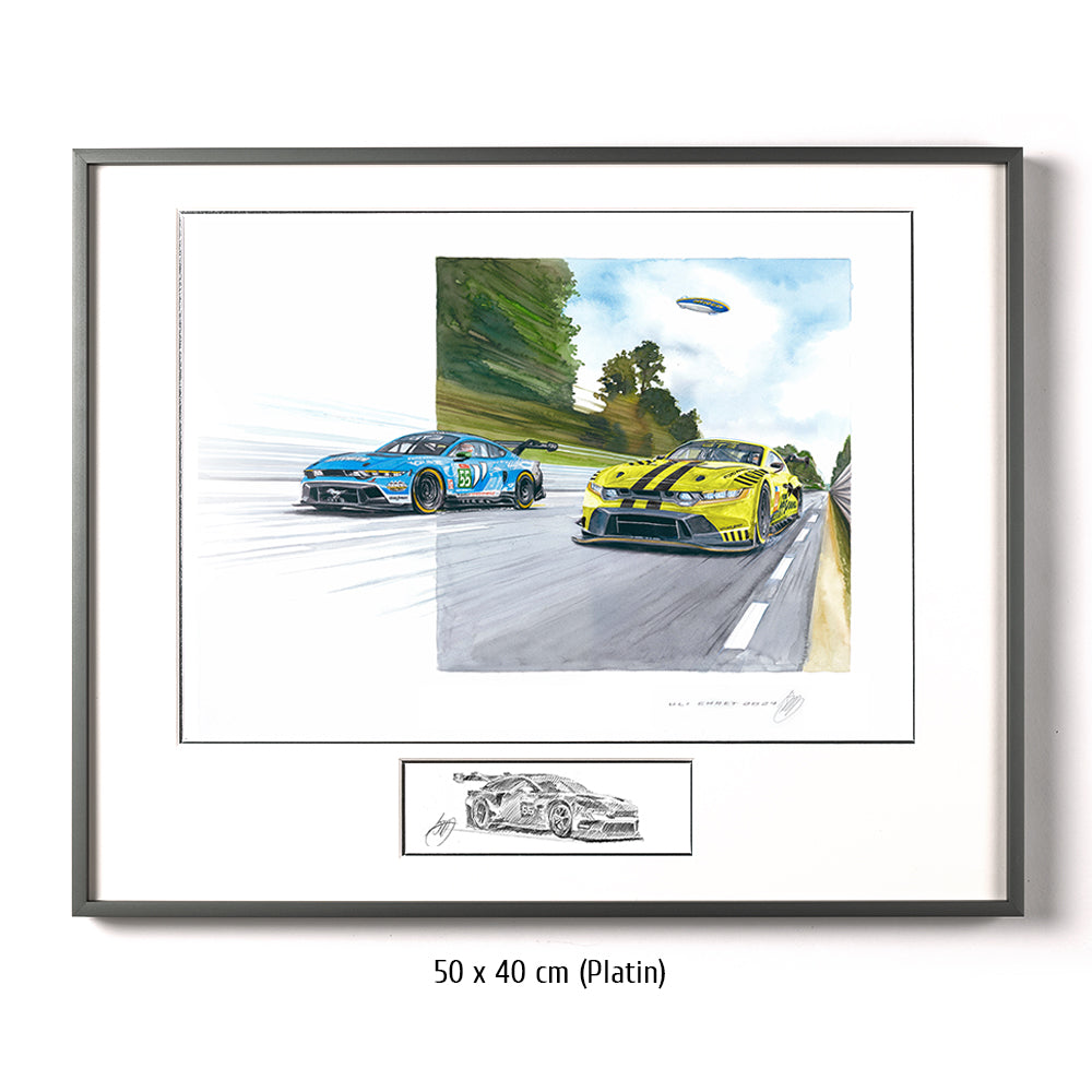 #1186B 'IMSA Ford Mustangs at Le Mans