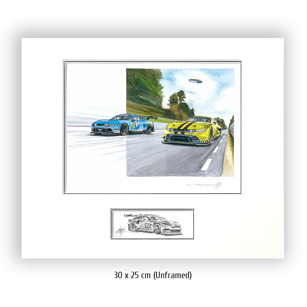 #1186B 'IMSA Ford Mustangs at Le Mans