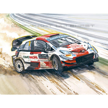 #1235 Toyota Yaris WRC rally car