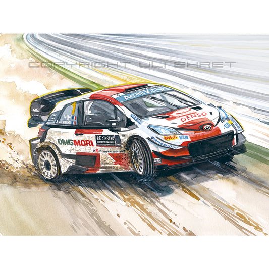 #1235 Toyota Yaris WRC rally car