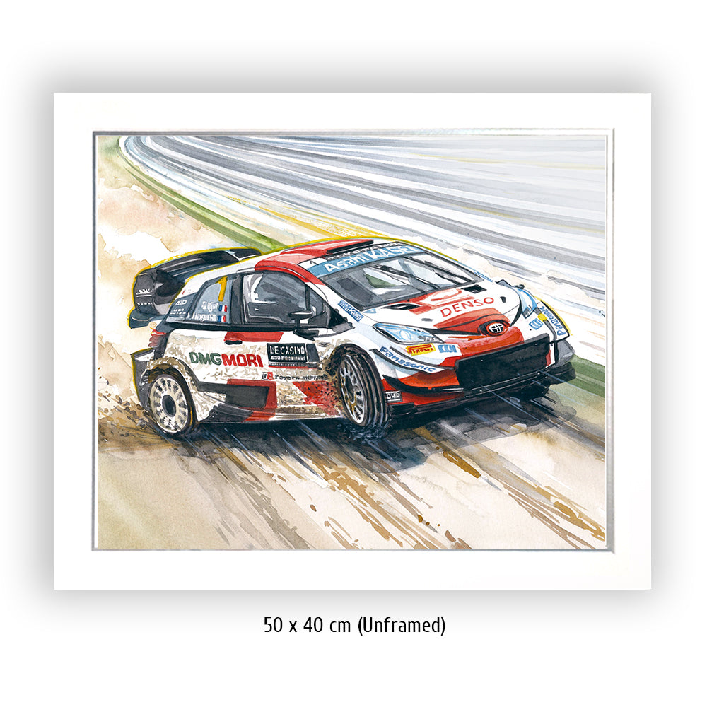 #1235 Toyota Yaris WRC rally car