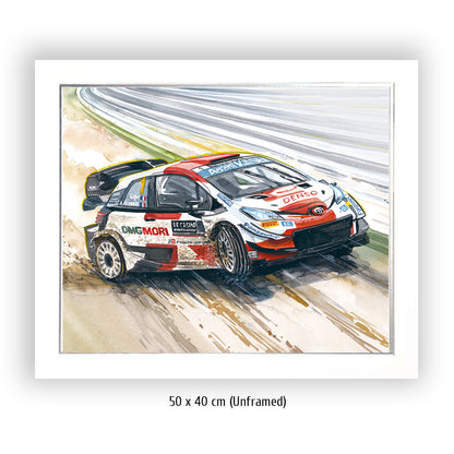 #1235 Toyota Yaris WRC rally car