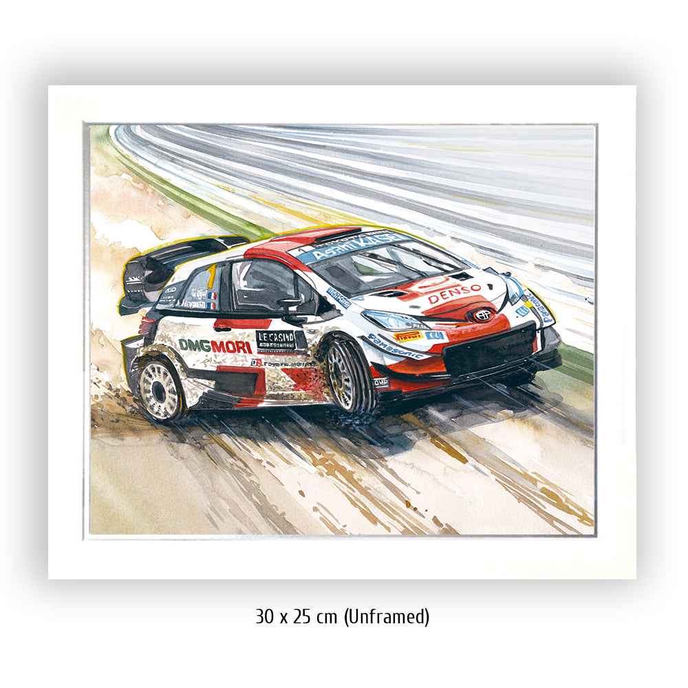 #1235 Toyota Yaris WRC rally car