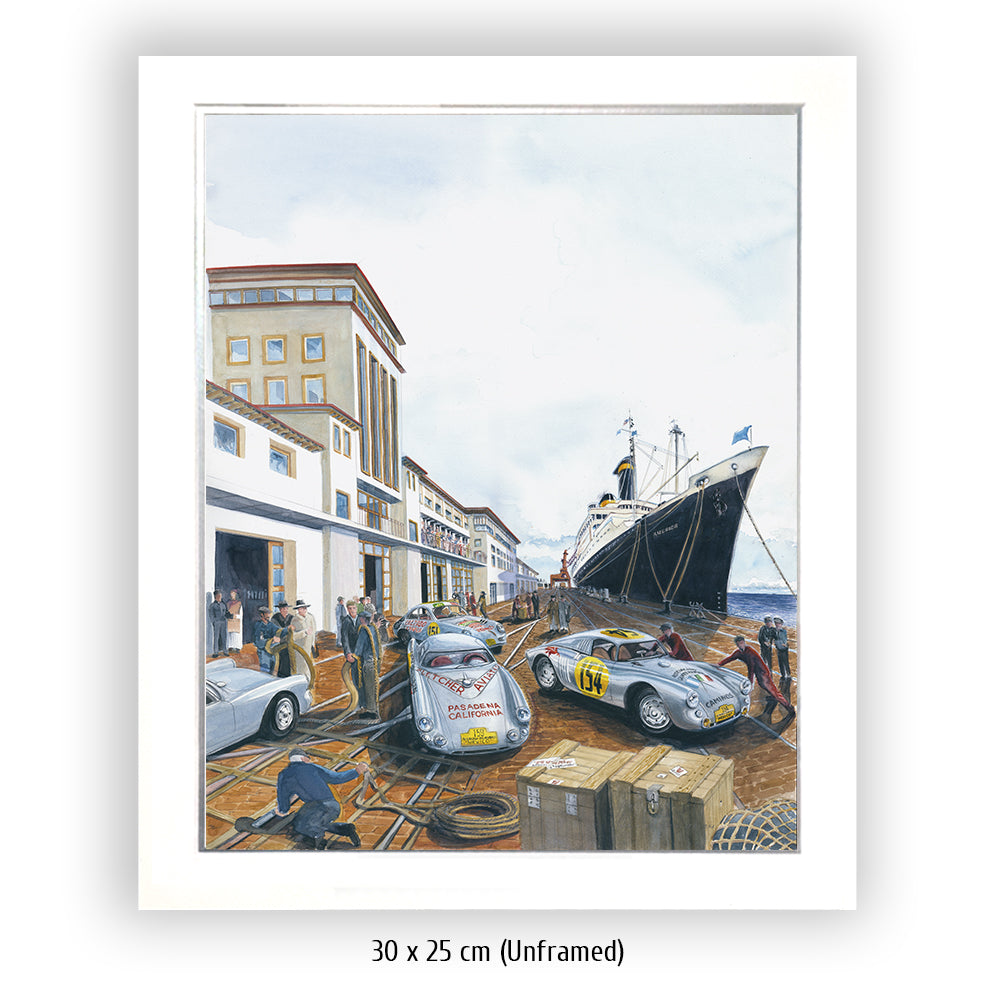 #1240 ""Bremerhaven Columbus Quay 1953""