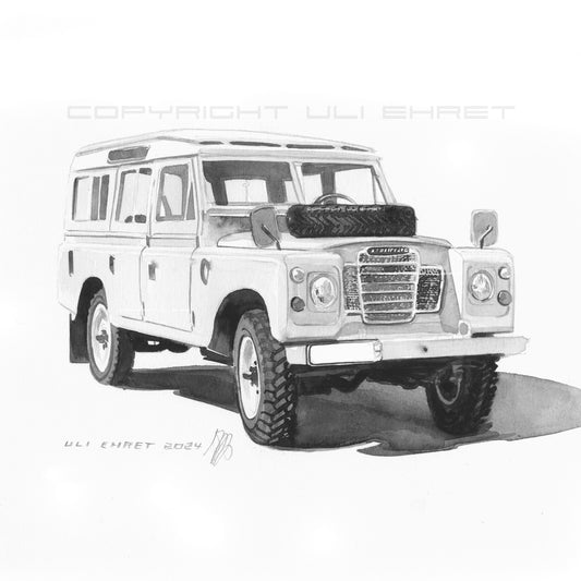 #1251P Landrover Serie 2 Sketch