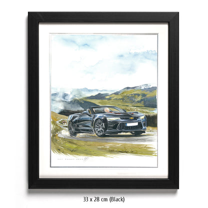 #1264 ""Chevrolet Camaro Cabriolet in the Alps""