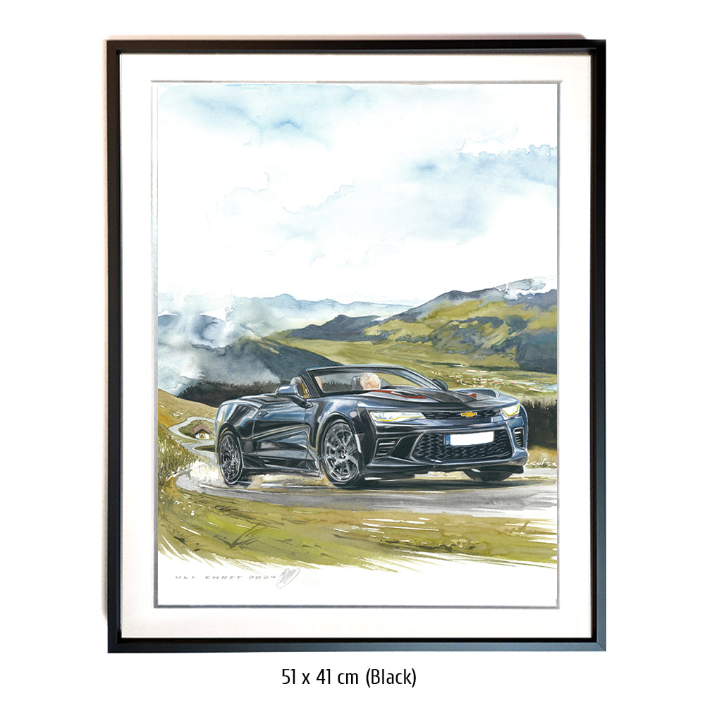 #1264 ""Chevrolet Camaro Cabriolet in the Alps""