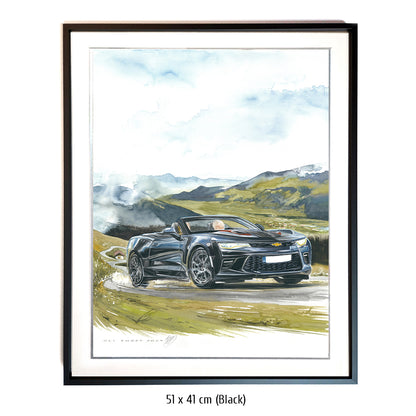 #1264 ""Chevrolet Camaro Cabriolet in the Alps""