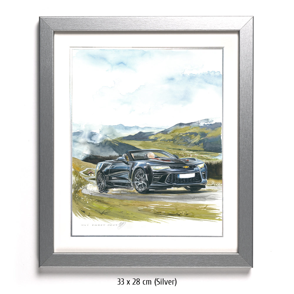 #1264 ""Chevrolet Camaro Cabriolet in the Alps""