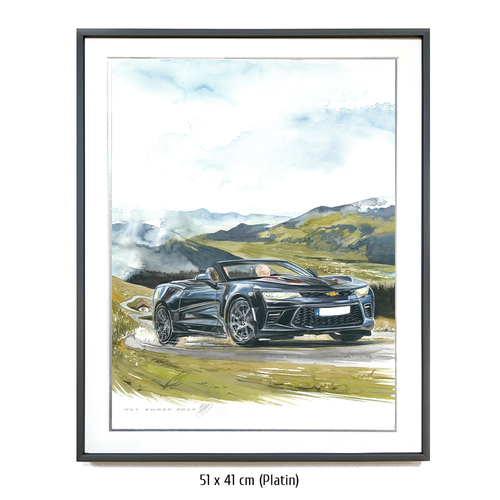 #1264 ""Chevrolet Camaro Cabriolet in the Alps""