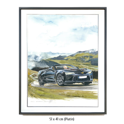 #1264 ""Chevrolet Camaro Cabriolet in the Alps""