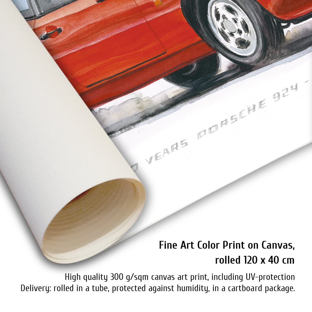 #1454 50 Years Porsche 924 (Red)