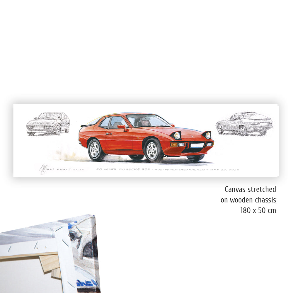 #1454 50 Years Porsche 924 (Red)