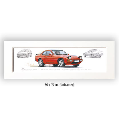 #1454 50 Years Porsche 924 (Red)