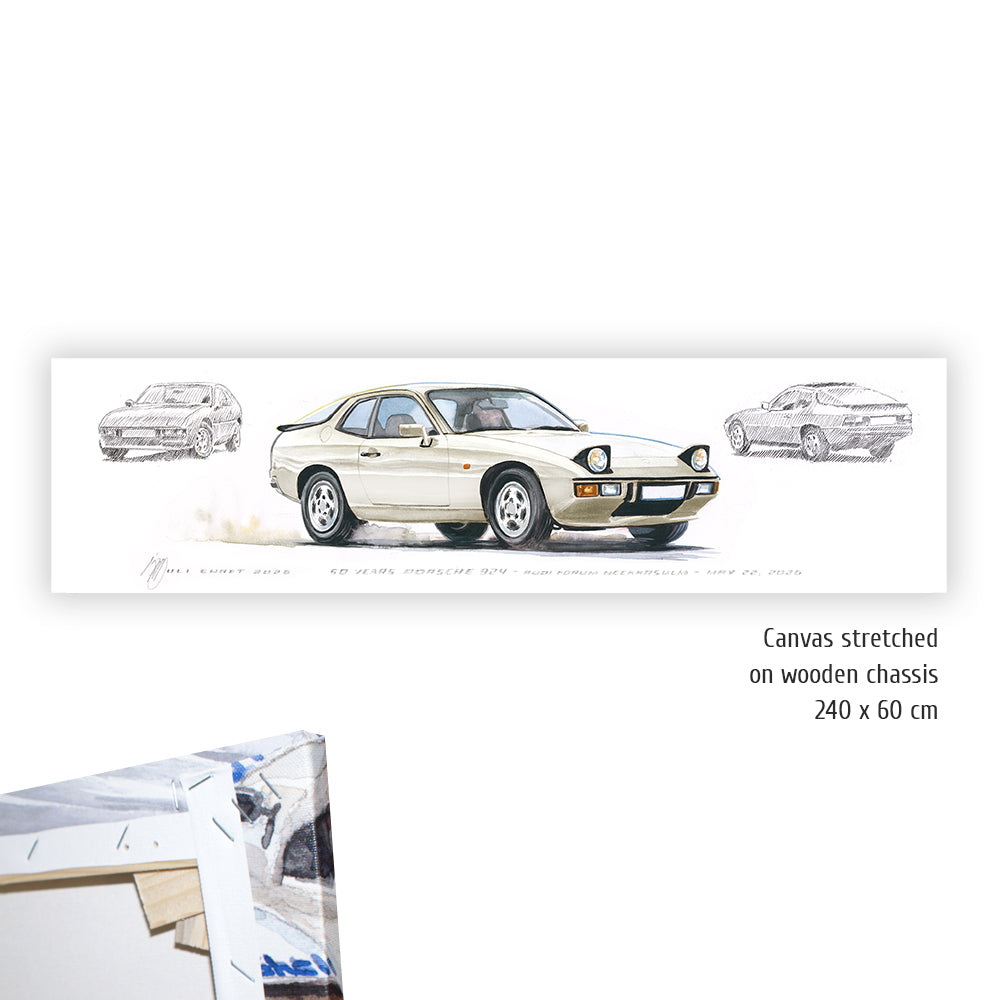 #1456 50 Years Porsche 924 (Cream White)