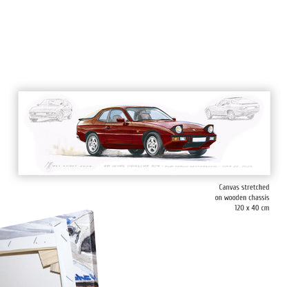 #1459 50 Years Porsche 924 (Malaga Red)