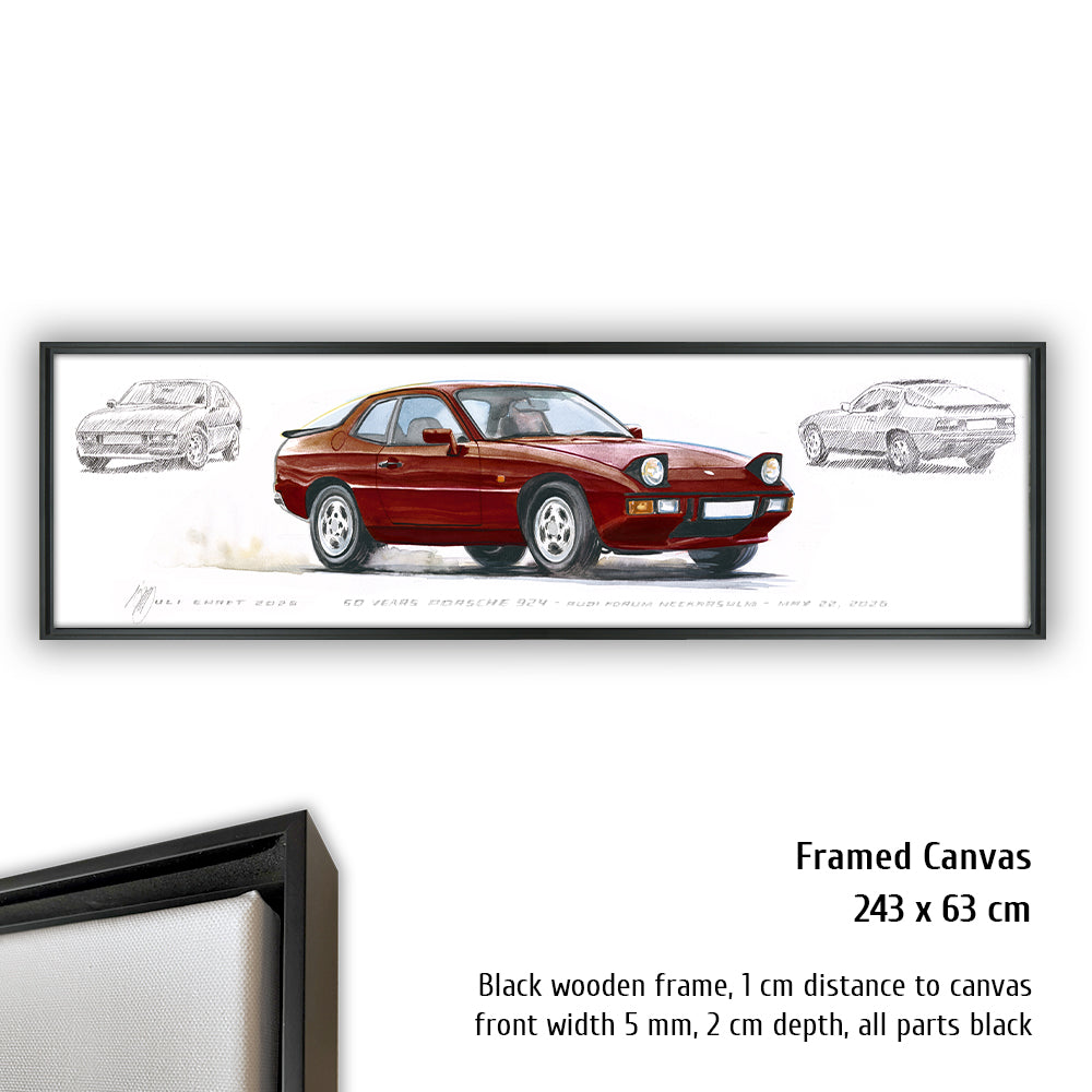 #1459 50 Years Porsche 924 (Malaga Red)