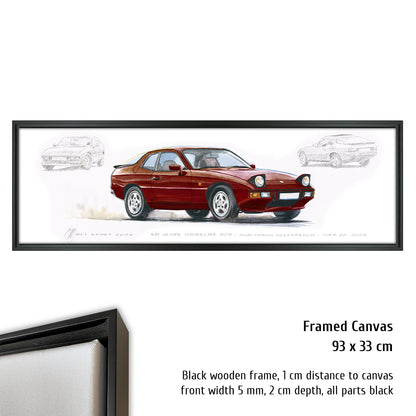 #1459 50 Years Porsche 924 (Malaga Red)